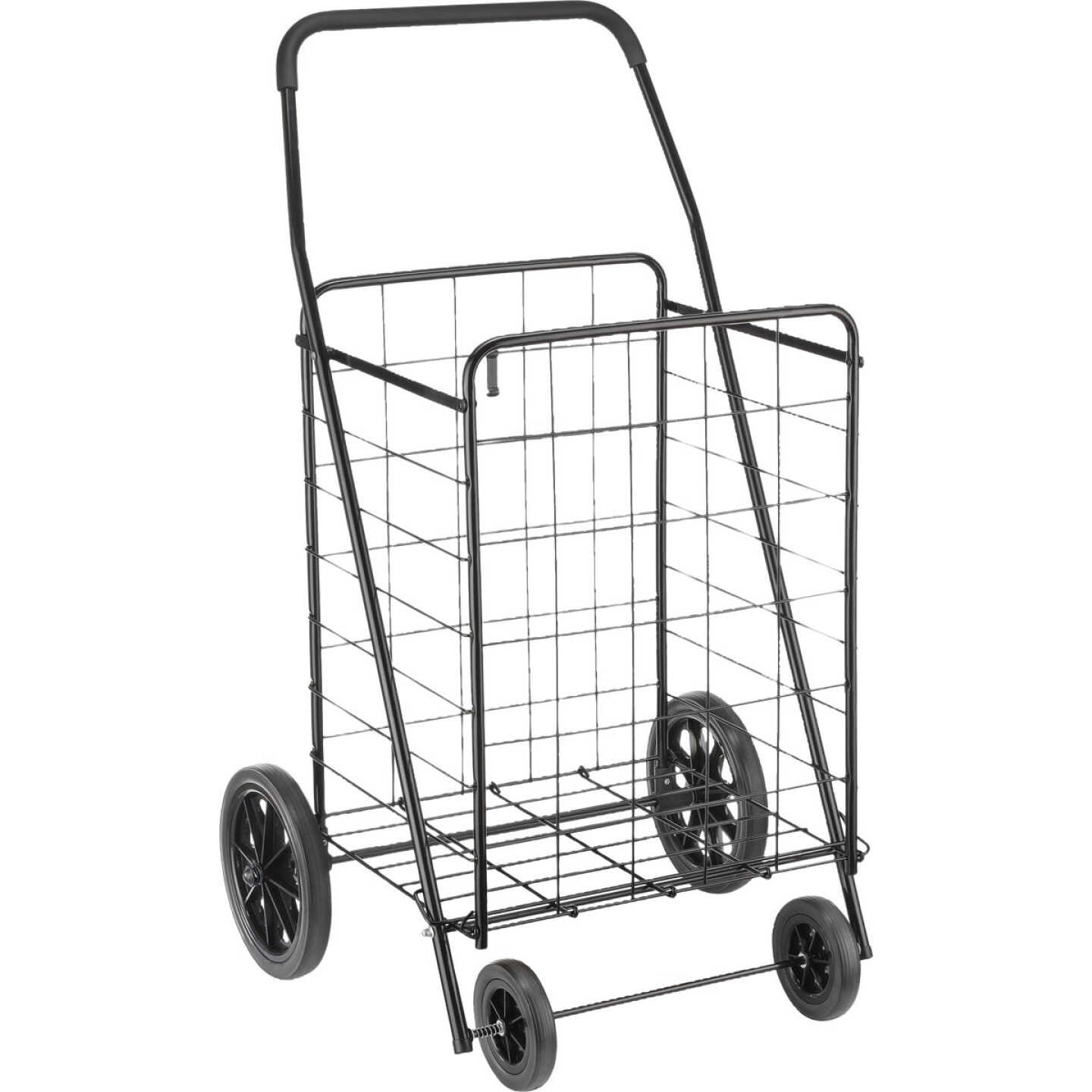 Whitmor Extra Large Black Steel Frame Deluxe Utility Cart Image 1