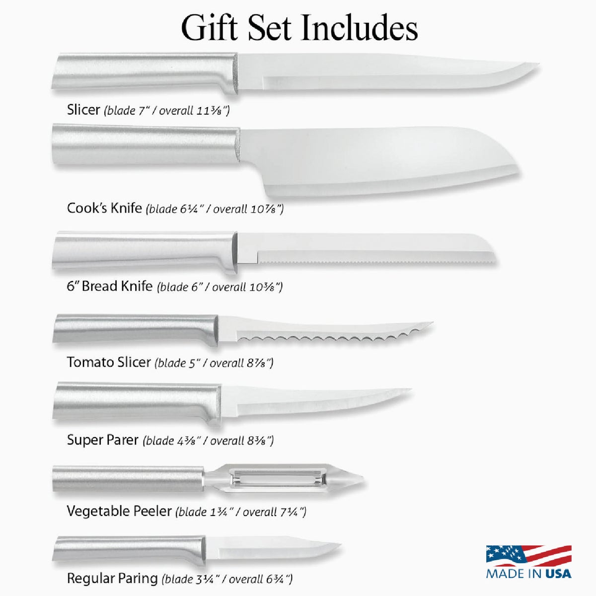 Rada Cutlery 7-Piece Starter Knife Set Image 2