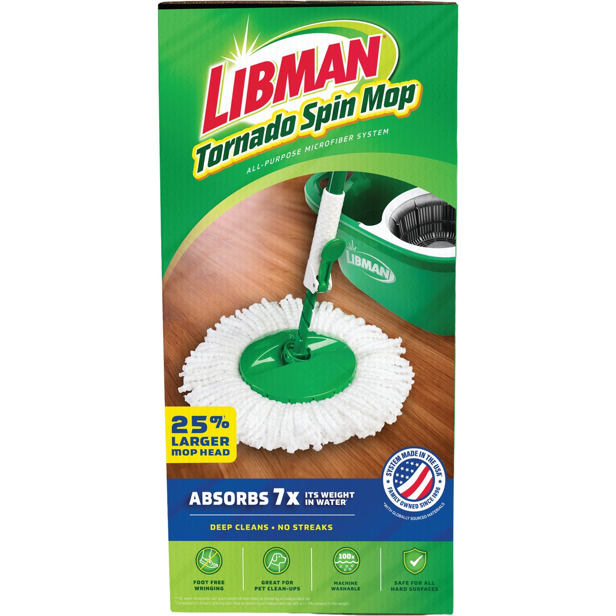 Libman Tornado Spin Mop & Bucket Image 2