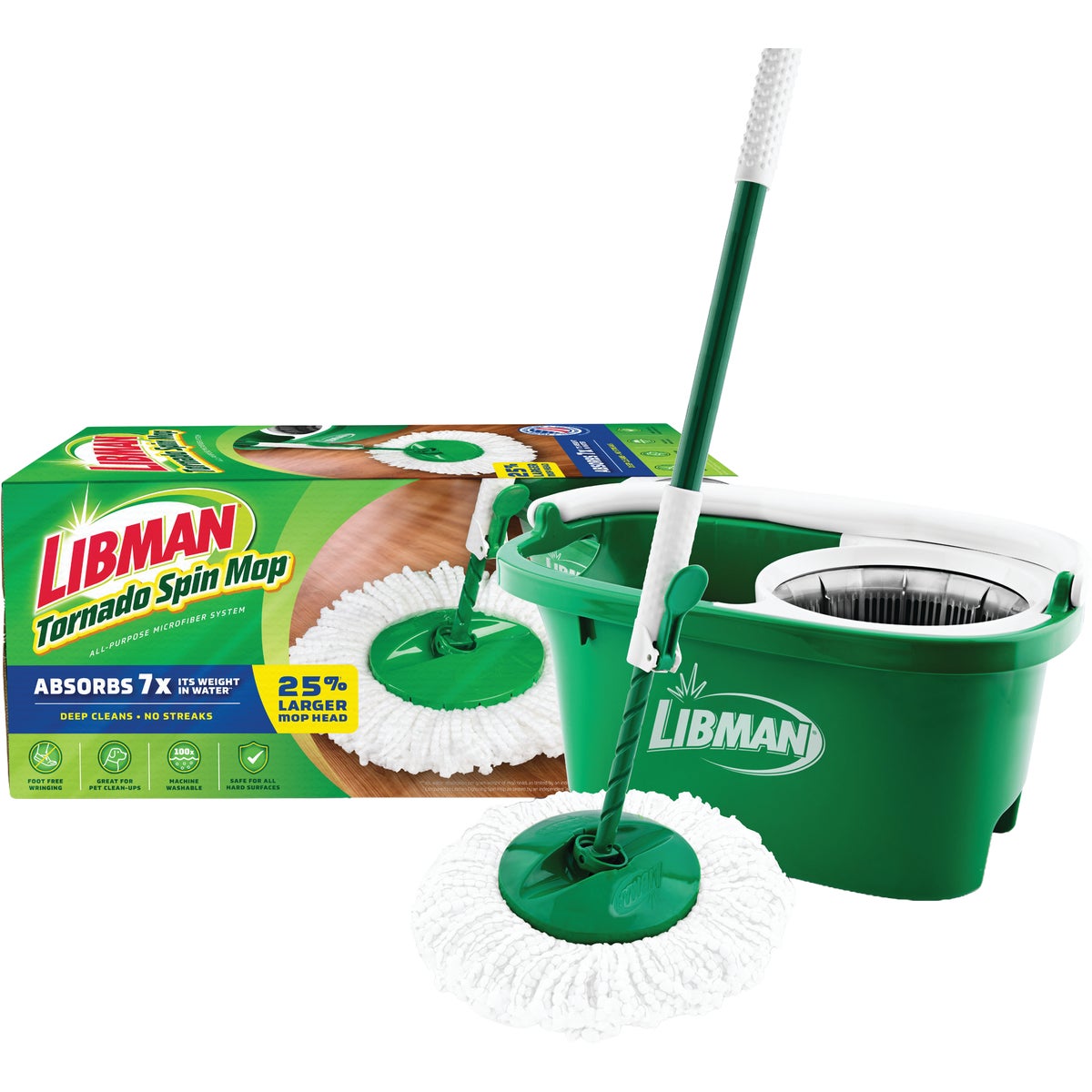 Libman Tornado Spin Mop & Bucket Image 1