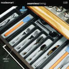 MadeSmart Classic 6 Compartment Silverware Tray, Carbon Image 4