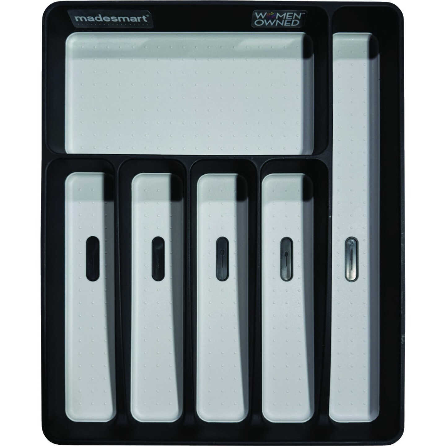 MadeSmart Classic 6 Compartment Silverware Tray, Carbon Image 7
