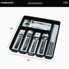 MadeSmart Classic 6 Compartment Silverware Tray, Carbon Image 6
