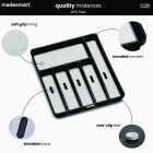 MadeSmart Classic 6 Compartment Silverware Tray, Carbon Image 5