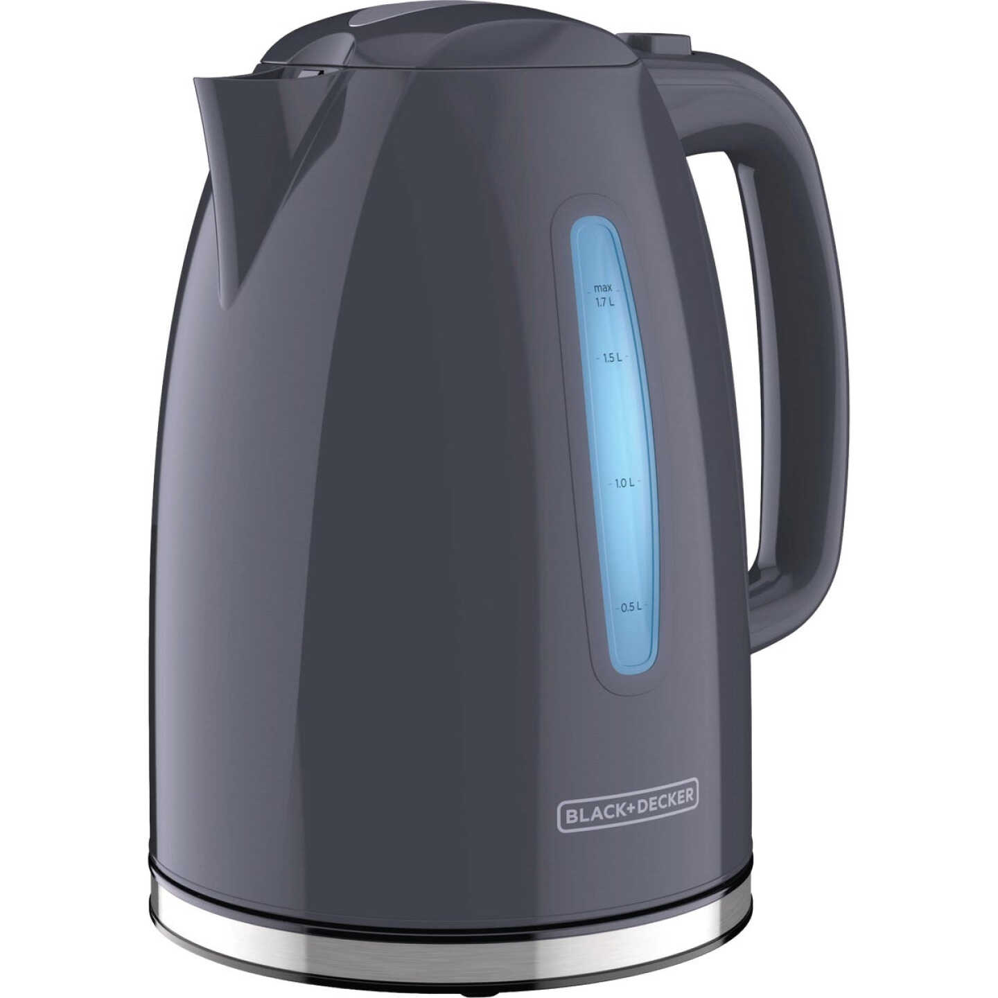Black & Decker 1.7 Ltr. Gray Rapid Boil Electric Kettle Image 1