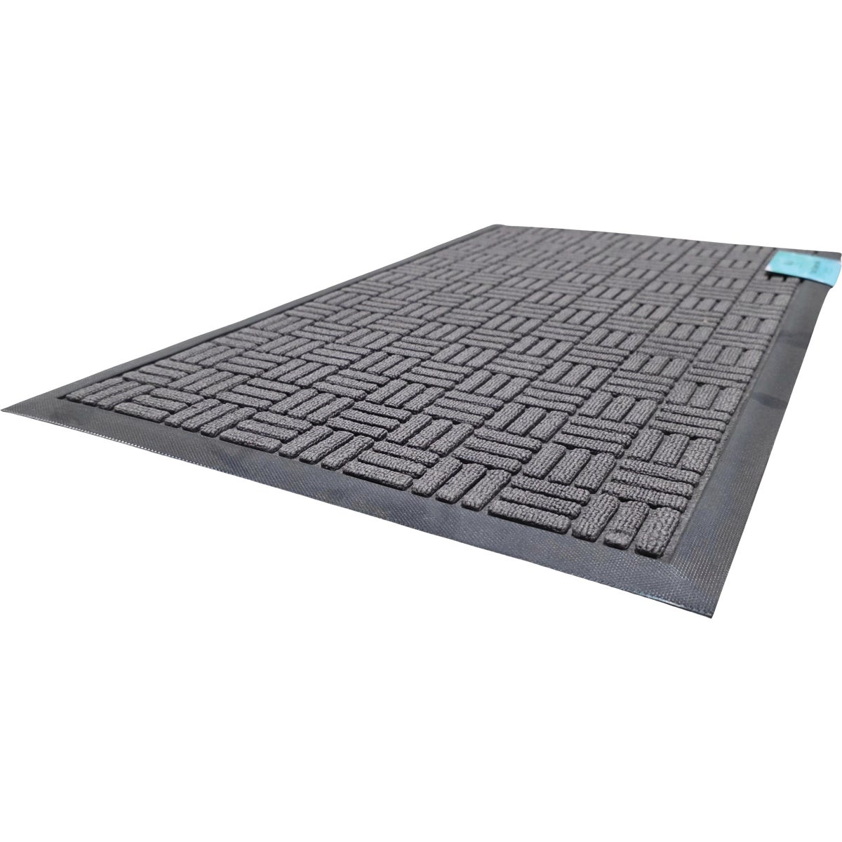 FanMats 18 In. x 30 In. Floor Saver II Door Mat, Parquet Gray Image 4