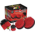 Drillbrush Patio & Garden Stiff Red Drill Brush (4 Piece) Image 1