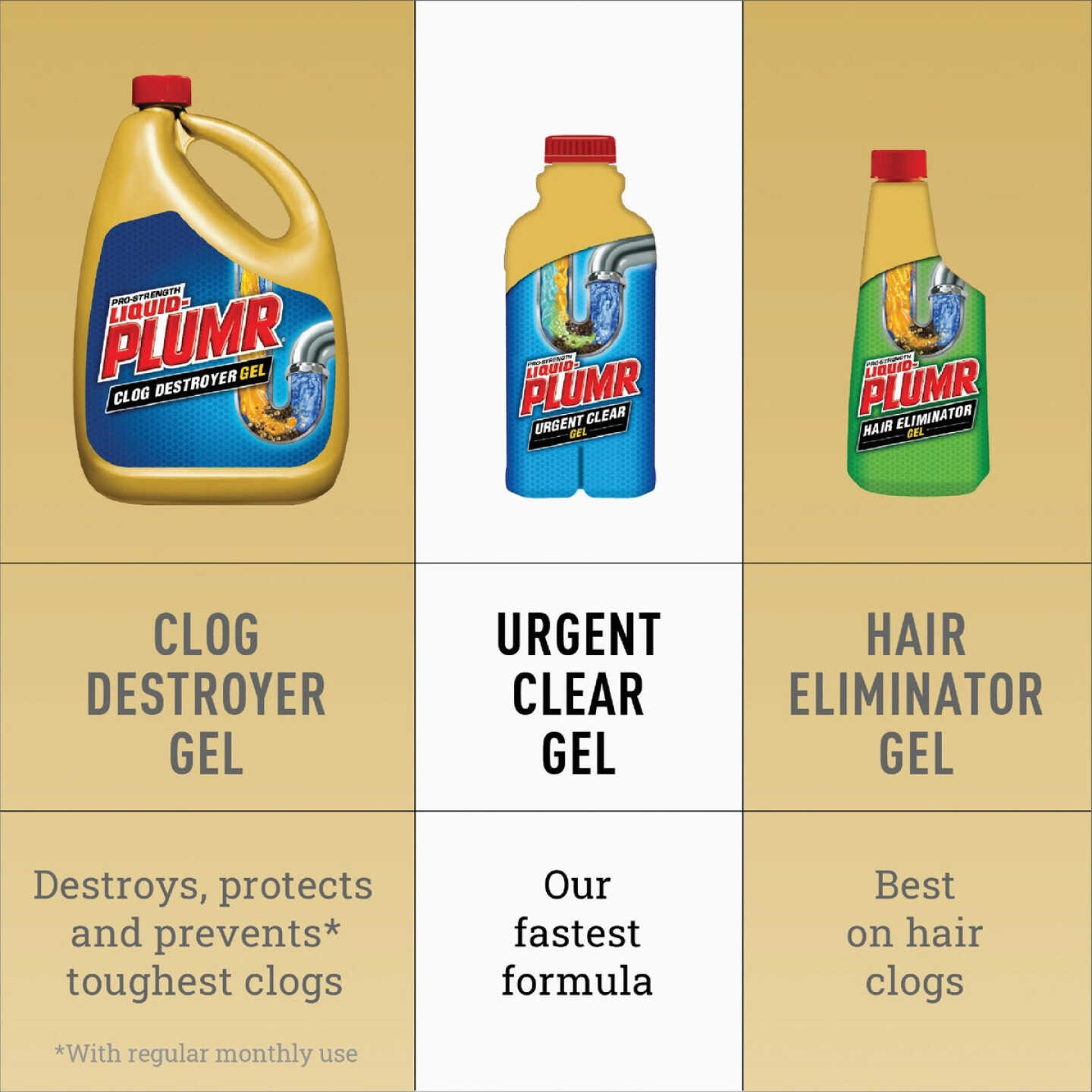 Liquid Plumr Urgent Clear 17 Oz. Pro-Strength Liquid Drain Cleaner Image 3