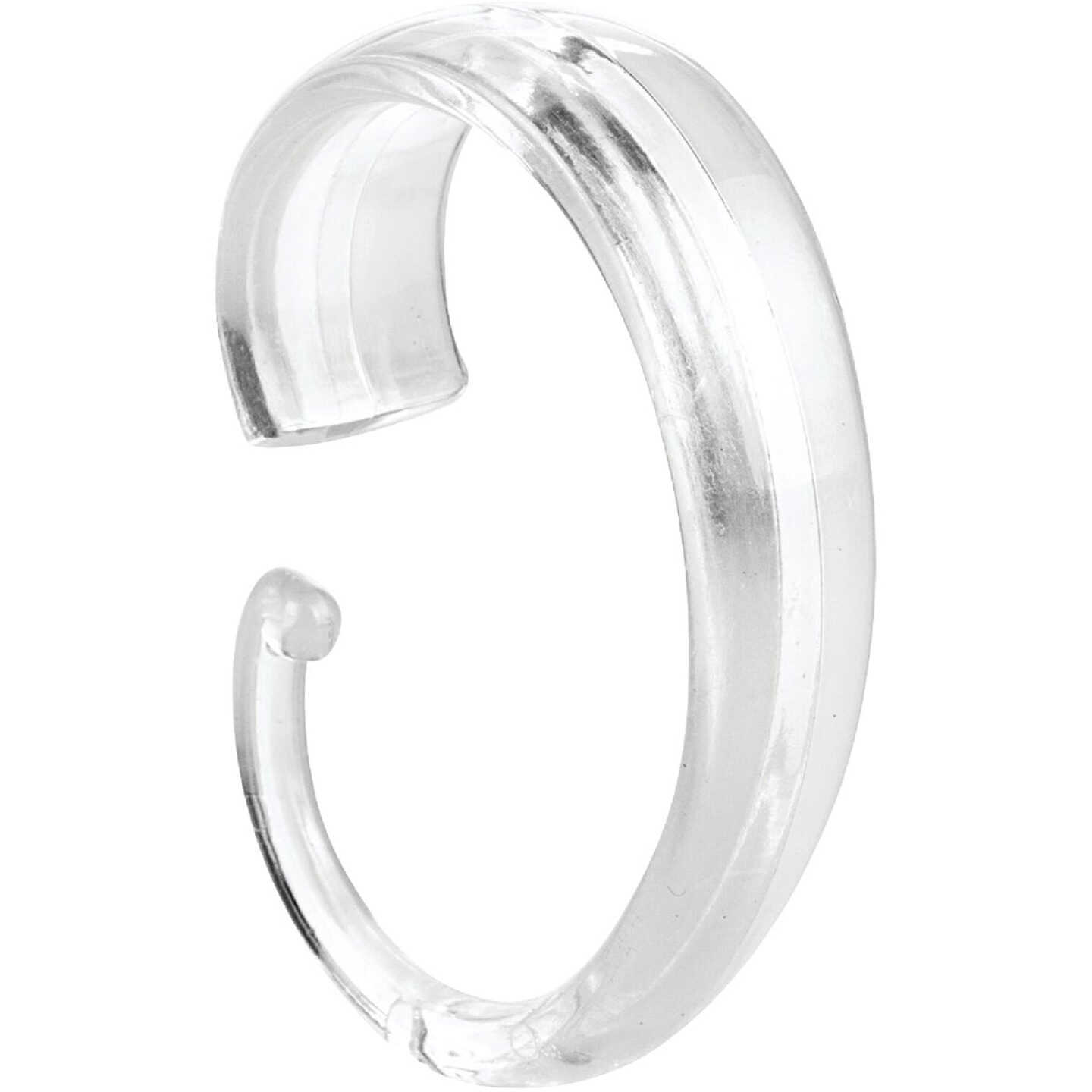 iDesign 2.38 In. L. x 1.75 In. W. x .5 In. Clear Plastic Shower Curtain C-Hook (12-Count) Image 1