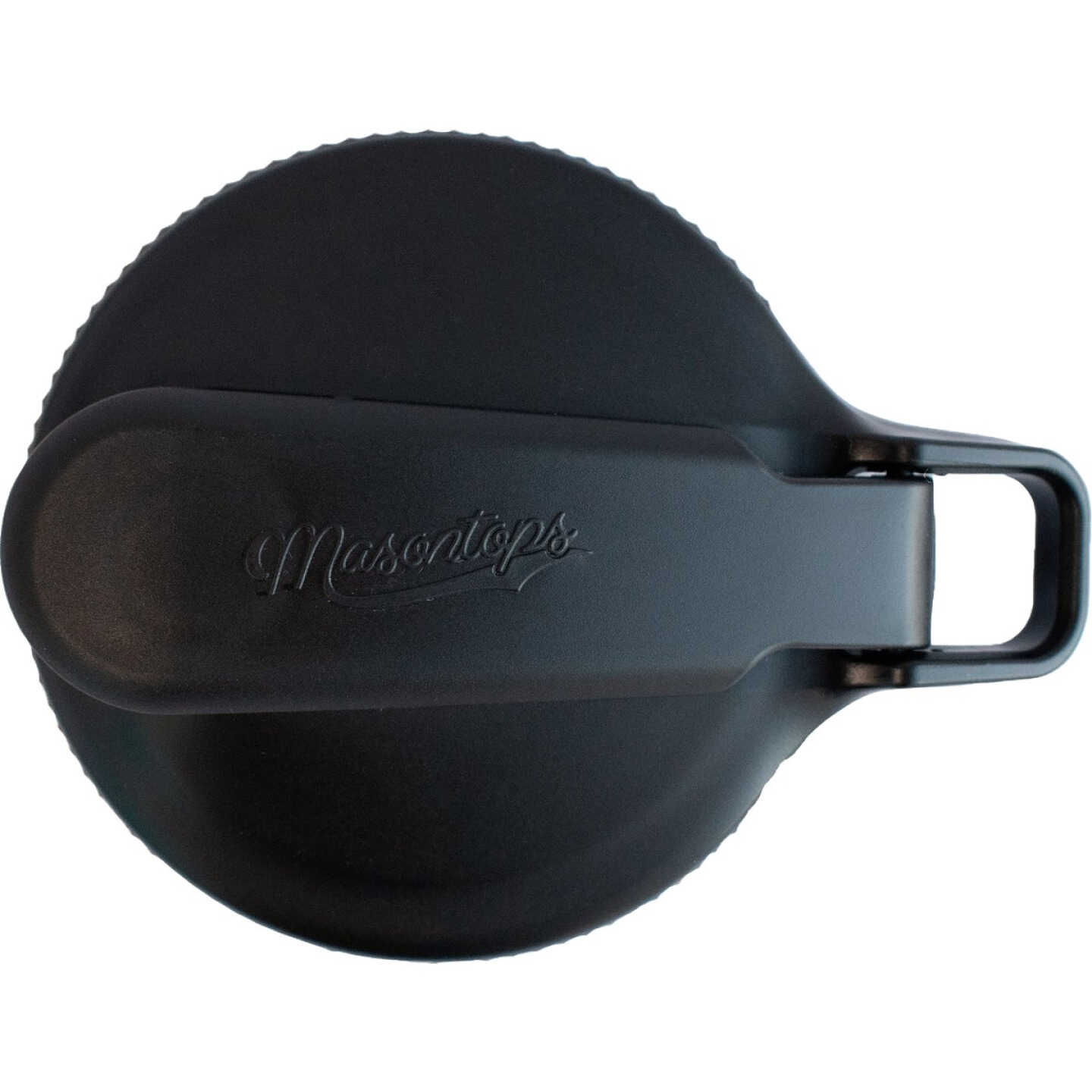 Masontops Multi Top Wide Mouth Flip Cap Lid, Black Image 1