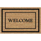FanMats 24 In. x 36 In. Classic Welcome Natural Coir Door Mat Image 1
