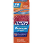 Hefty 1 Qt. Double Zipper Stand & Fill Freezer Storage Bag (38-Count) Image 1