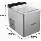 Avanti 33 Lb. Stainless Steel Portable Countertop Bullet Ice Maker Image 3