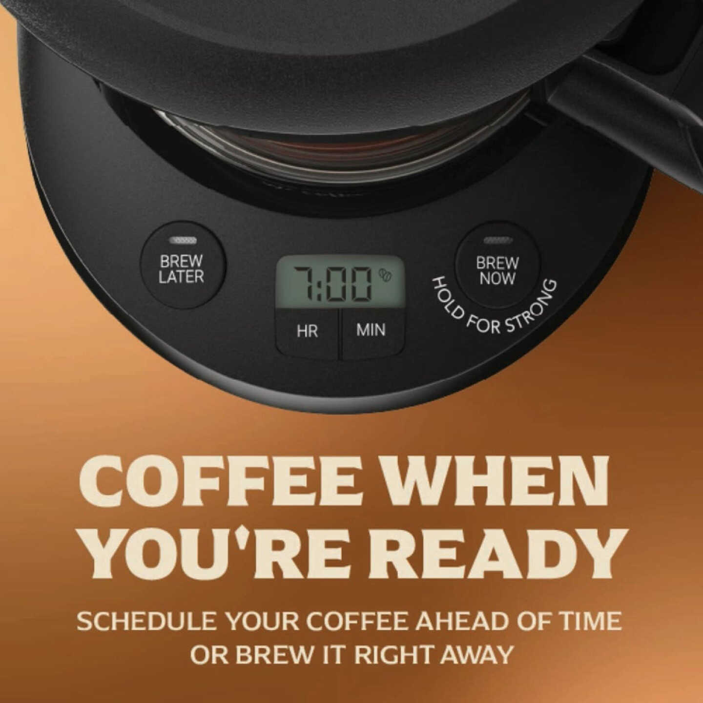 Mr. Coffee 5 Cup Programmable Coffee Maker with Strong Brew Mode, Black Image 5