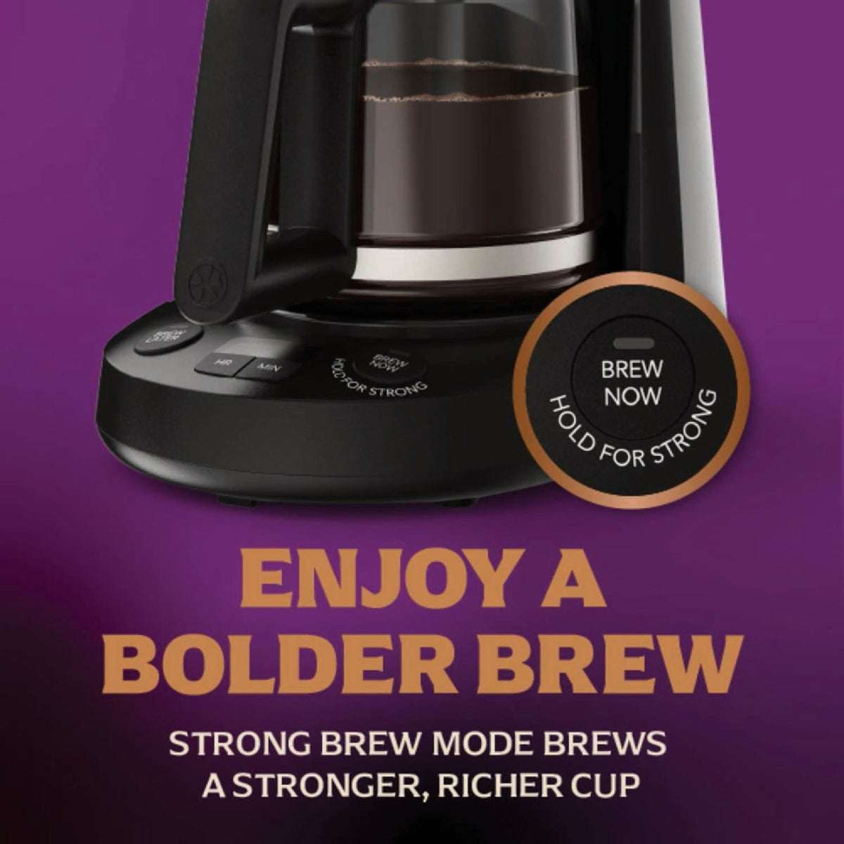 Mr. Coffee 5 Cup Programmable Coffee Maker with Strong Brew Mode, Black Image 3