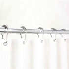 Moda At Home Chrome Roller Shower Curtain Hooks (12-Pack) Image 2