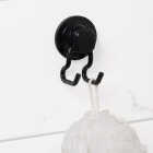 Zenna Home Rustproof Matte Black Power Grip Pro Adhesive/Suction Shower Storage Hook Image 3