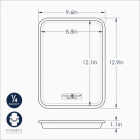 Nordic Ware Naturals Baker's 9.5 In. W. x 12 In. L. Quarter Sheet Pan Image 2