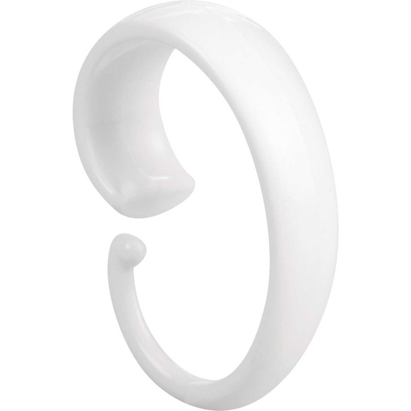 iDesign White Plastic Shower Curtain Hook (12-Count) Image 1