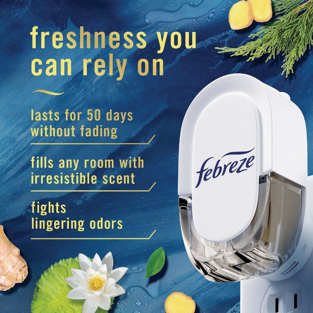 Febreze Twilight Lavender Scent Plug In Air Freshener Refill (3-Count) Image 5