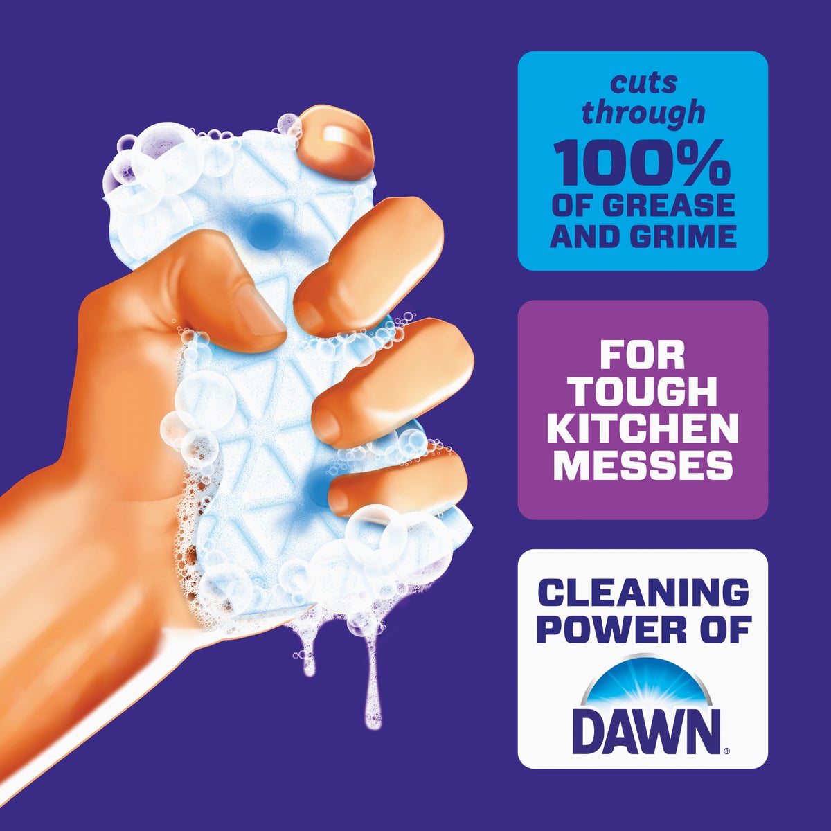 Mr. Clean Magic Eraser Ultra Foamy + Dawn Multi-Purpose Cleansing Pad (3-Count) Image 3