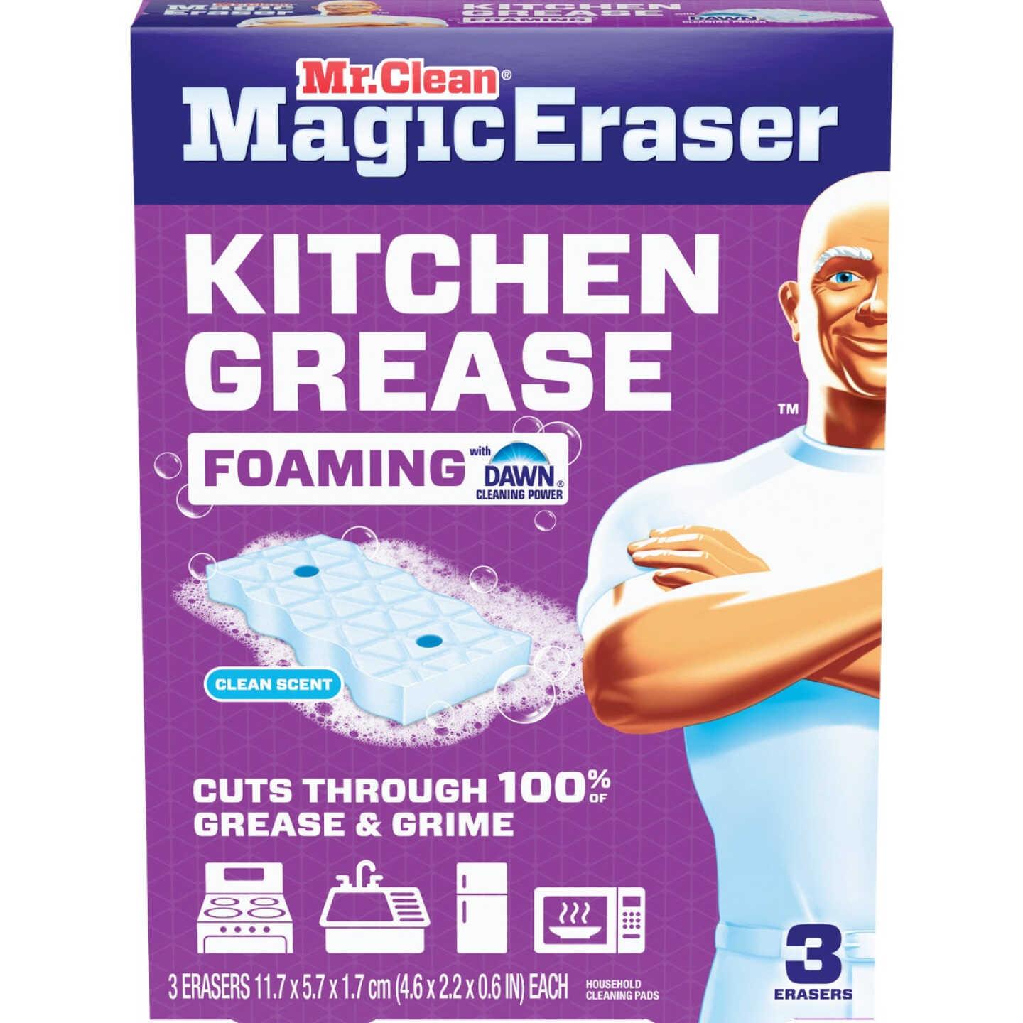 Mr. Clean Magic Eraser Ultra Foamy + Dawn Multi-Purpose Cleansing Pad (3-Count) Image 1