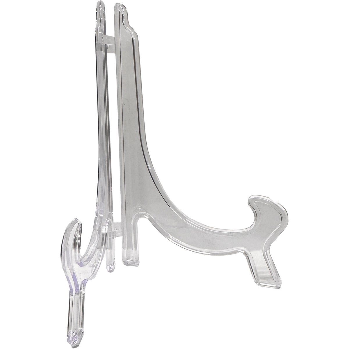 Tripar 3 In. to 6 In. 90 Degree Clear Plastic Plate Stand