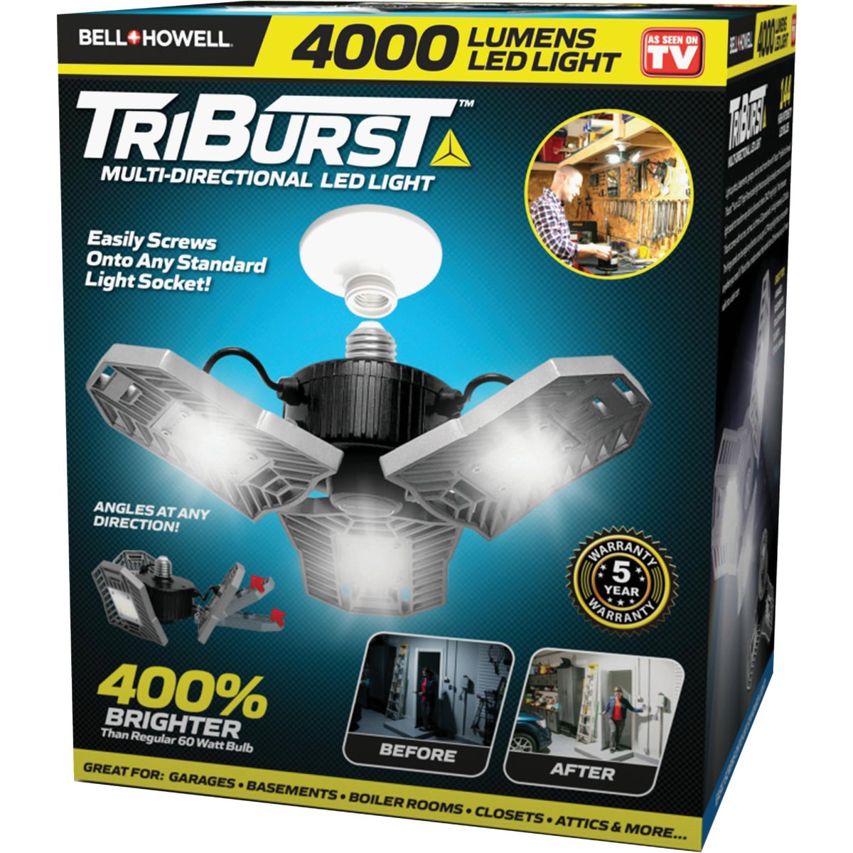 Bell+Howell TriBurst 4000 Lm. 360 LED Light Fixture