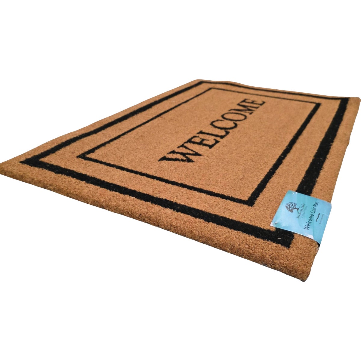 FanMats 18 In. x 30 In. Classic Welcome Natural Coir Door Mat Image 3