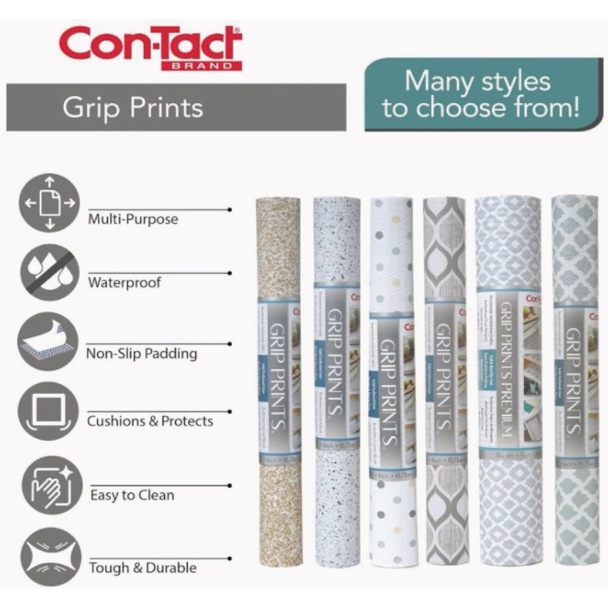 Con-Tact 18 In. x 4 Ft. Clear Petite Diamond Non-Adhesive Premium Shelf Liner Image 2