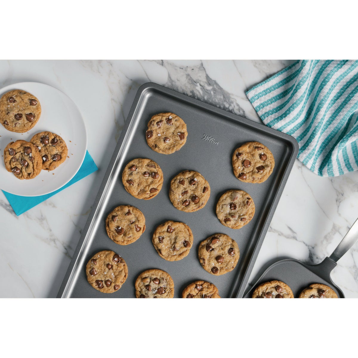 Wilton Silver 17 In. x 11 In. Large Non-Stick Baking Sheet