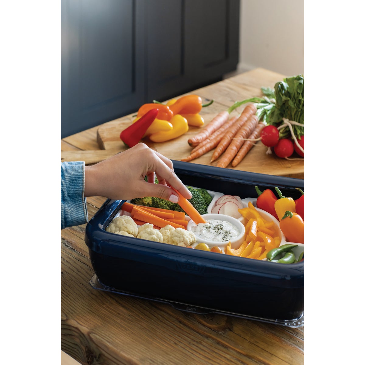 Fancy Panz White Charcuterie & Veggie Trayz Insert Image 3
