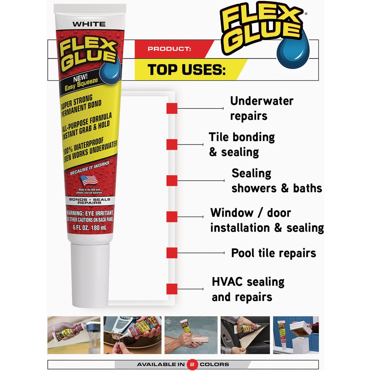 Flex Glue 2.8 Oz. Clear Multi-Purpose Adhesive Image 4