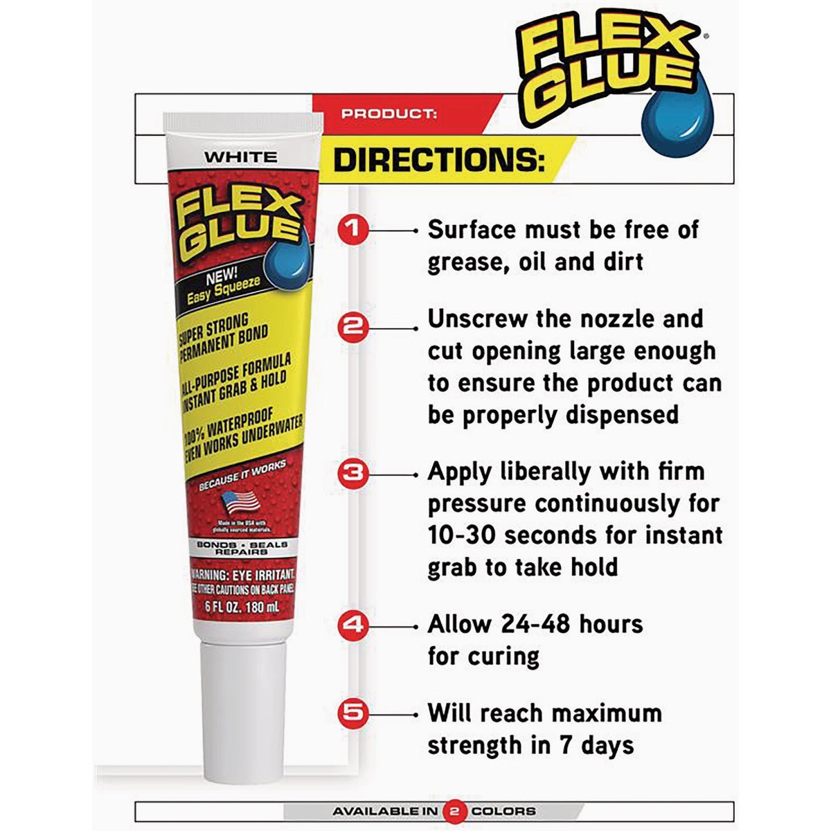 Flex Glue 2.8 Oz. Clear Multi-Purpose Adhesive Image 5