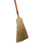 Nexstep 10 In. W. x 56 In. L. Painted Wood Handle Commercial Warehouse Corn Broom Image 1