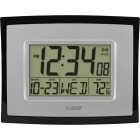 La Crosse Technology Digital Wall Clock with Indoor Temperature Image 1