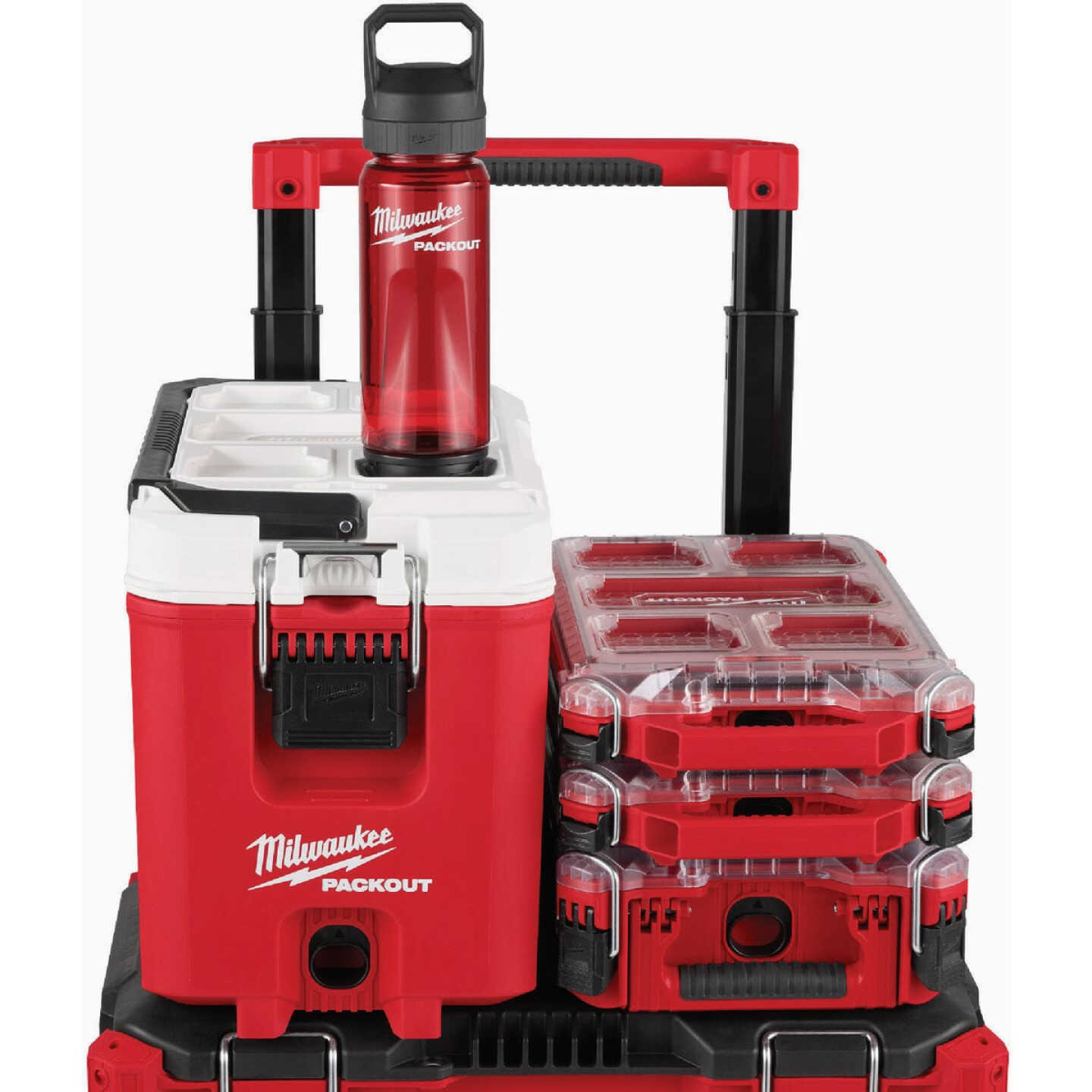 Milwaukee PACKOUT 25 Oz. Plastic Bottle with Chug Lid, Red Image 4