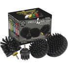 Drillbrush BBQ Grill Cleaning Ultra Stiff Black Drill Brush (4 Piece) Image 1