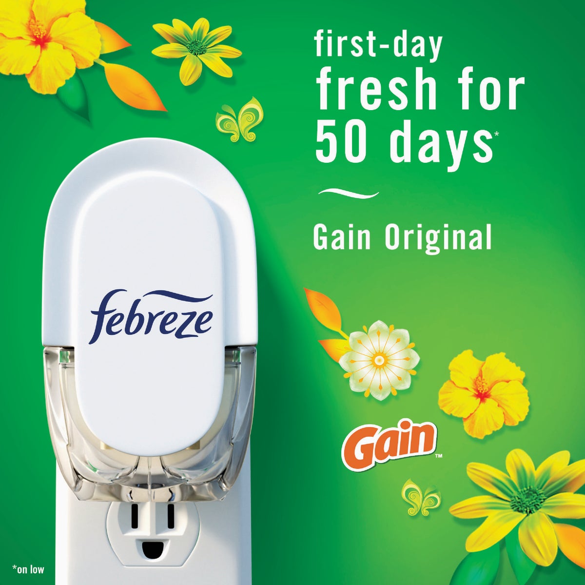 Febreze Gain Scent Plug In Air Freshener Refill (3-Count) Image 4