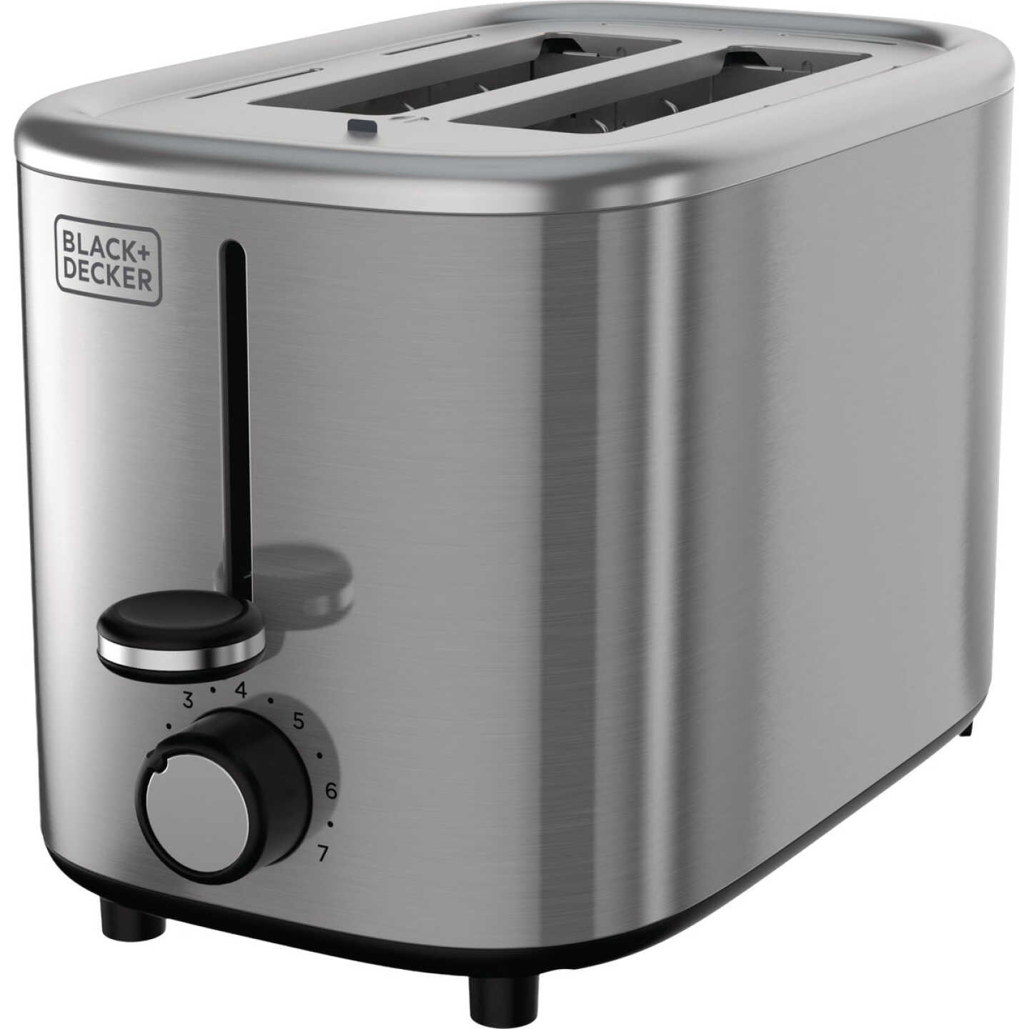 Black & Decker 2-Slice Toaster with Extra Wide Slots, Stainless Steel Image 1