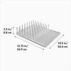 OXO Good Grips 10-1/2 In. W x 13-3/4 In. L White Dish Rack Image 4