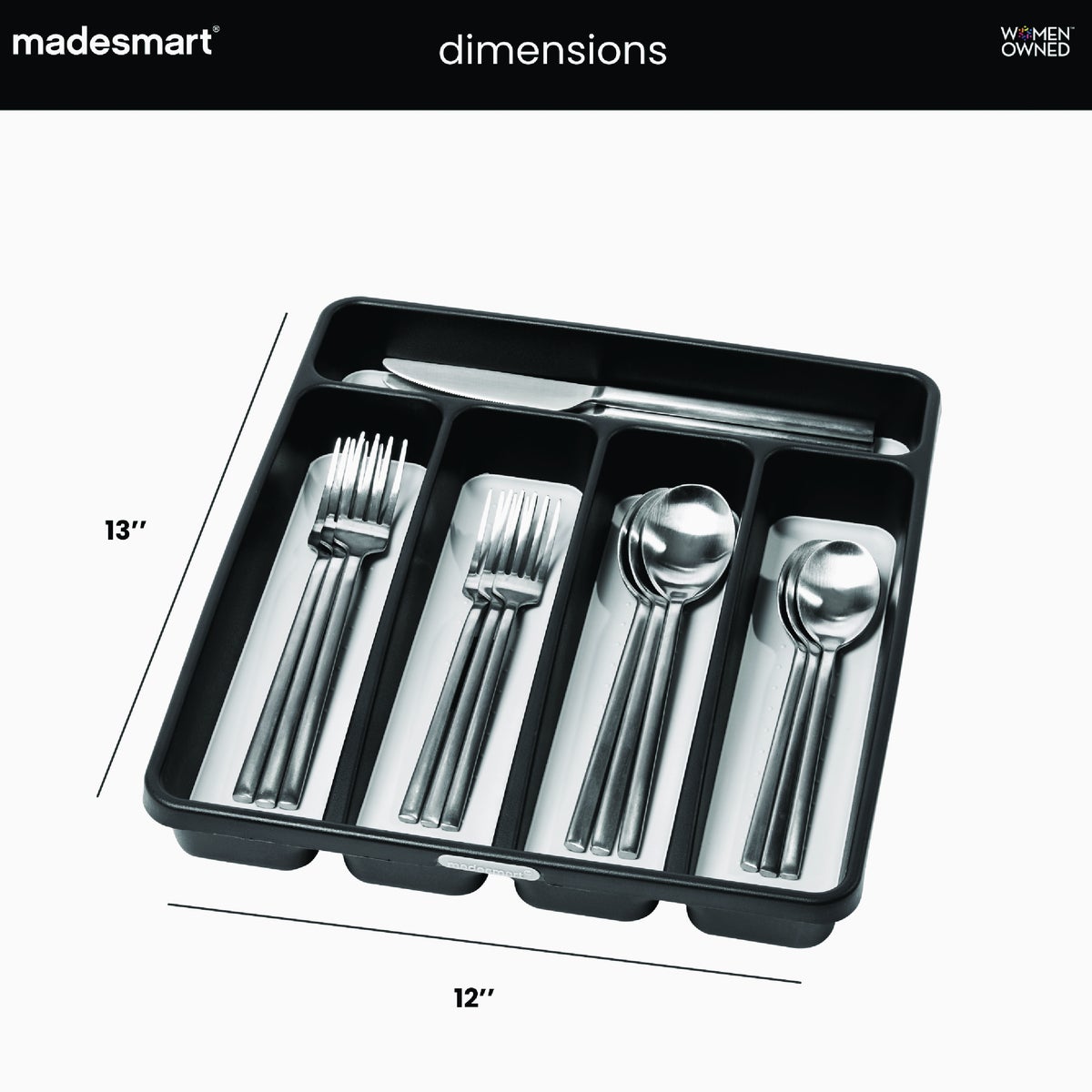 MadeSmart Classic 5 Compartment Silverware Tray Image 5