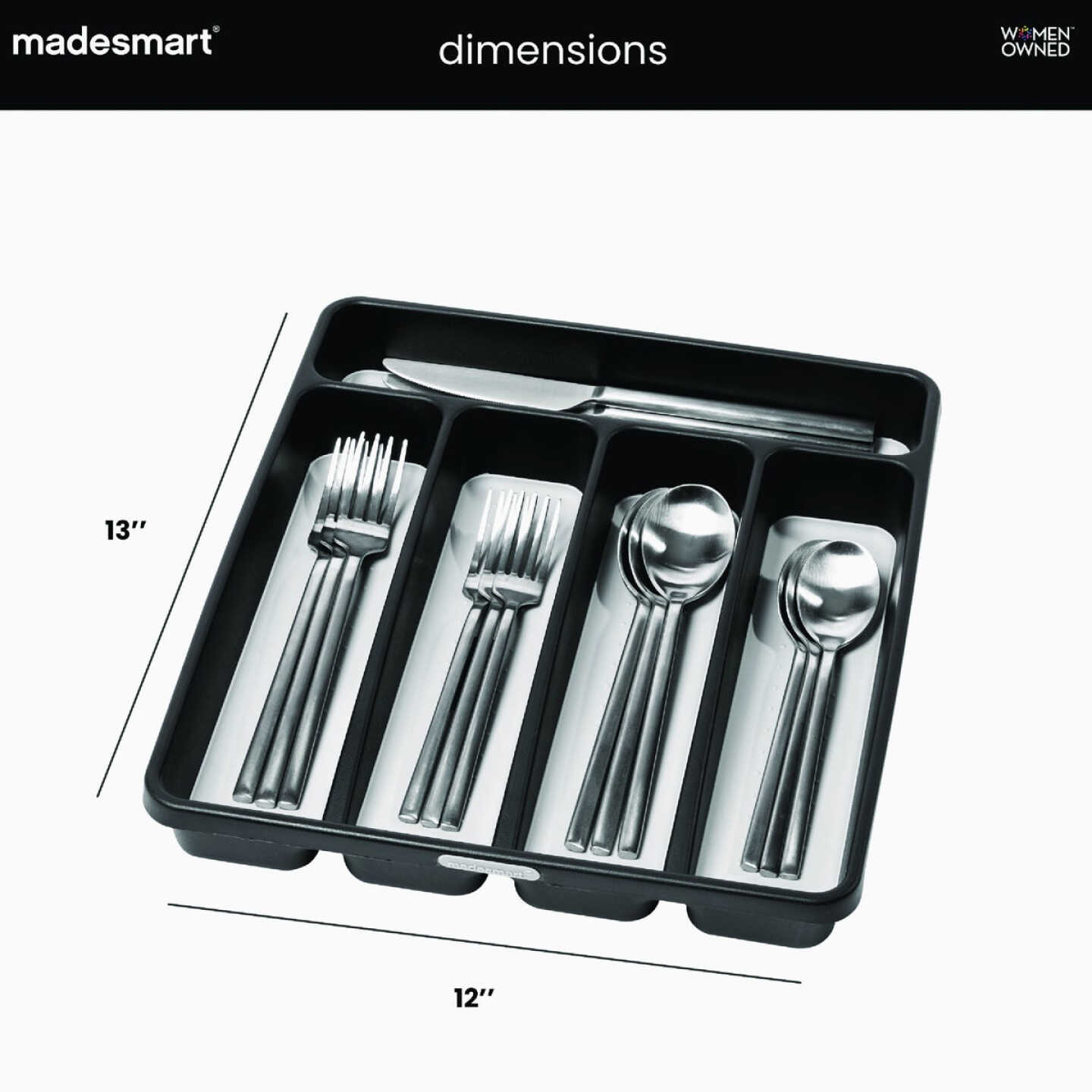 MadeSmart Classic 5 Compartment Silverware Tray Image 5
