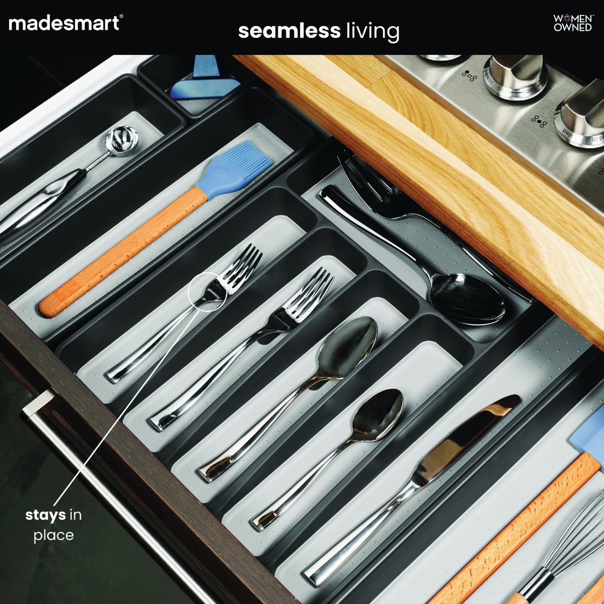 MadeSmart Classic 5 Compartment Silverware Tray Image 2