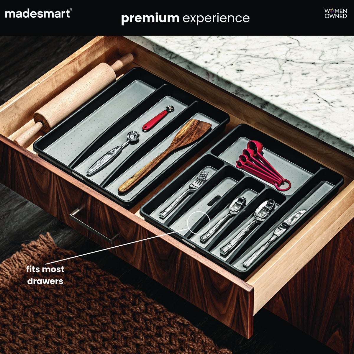 MadeSmart Classic 5 Compartment Silverware Tray Image 4
