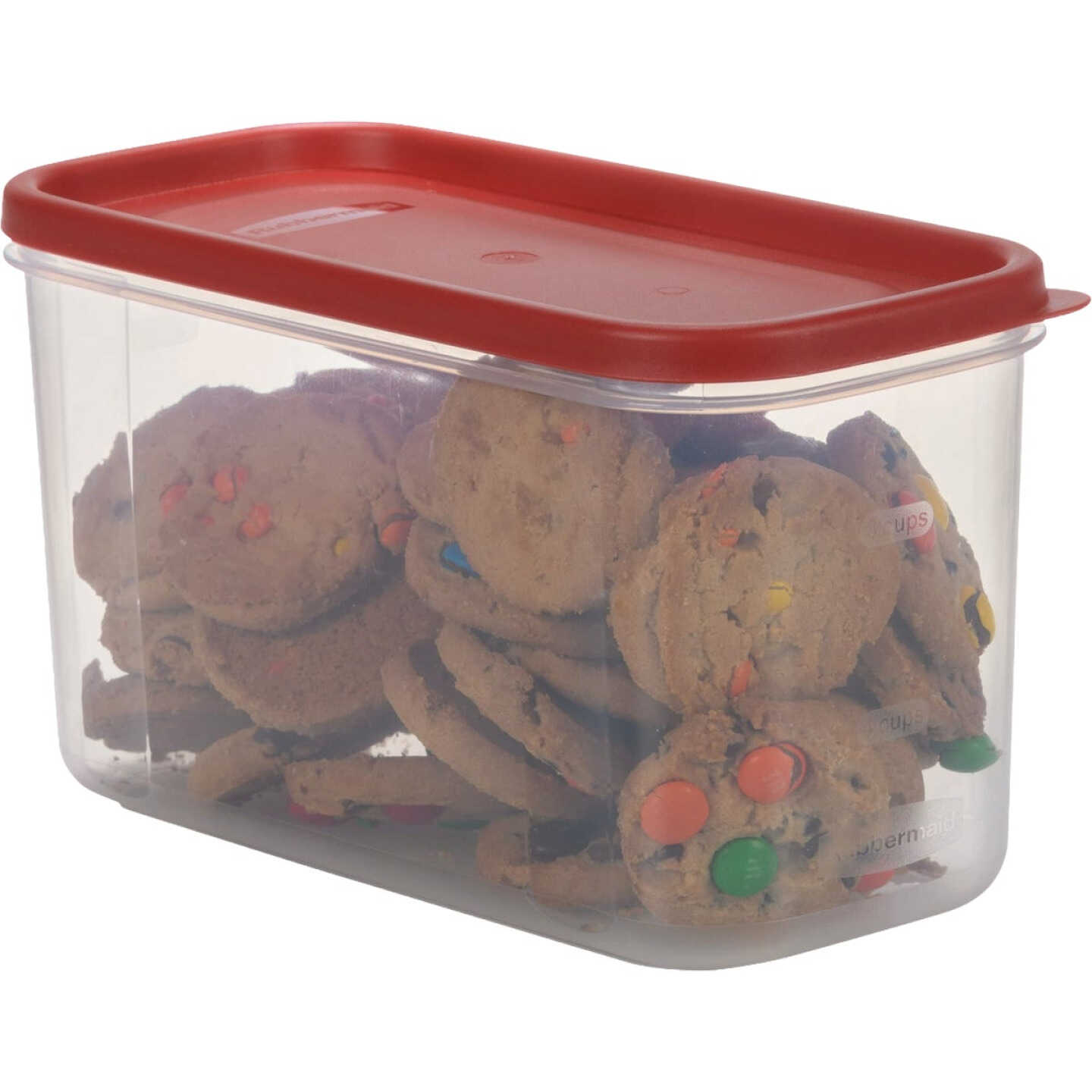 Rubbermaid Modular Red Food Storage Canister with Lid, 10 Cup Image 3