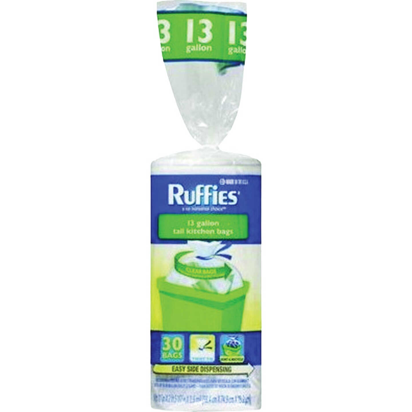 Ruffies 13 Gal. Recycling Bags (30-Count) Image 1