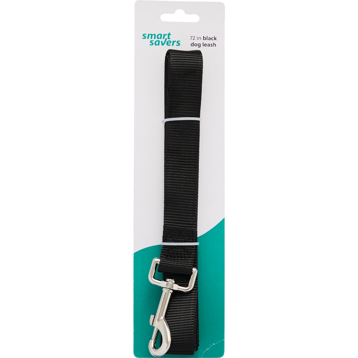 Smart Savers 1 In. W. x 72 In. L. Black Dog Leash
