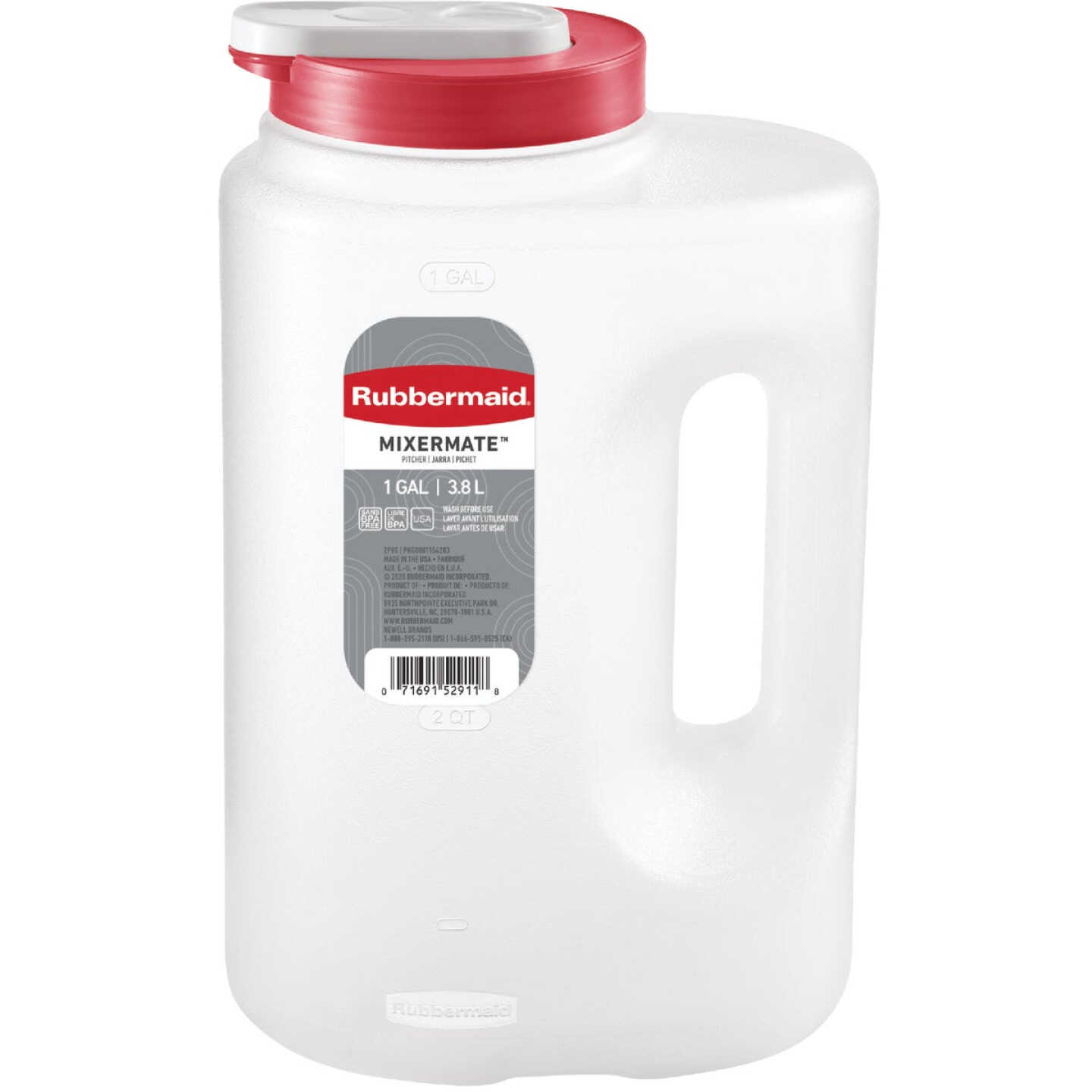 Rubbermaid 1 Gal. Mixermate Pitcher Image 1