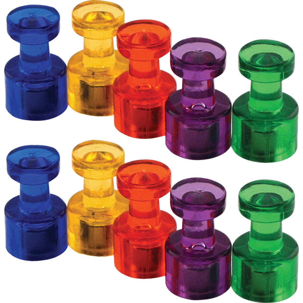MagnetSource Neodymium Magnetic Push Pins (10-Pack)